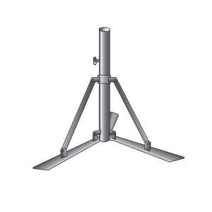 Technical drawing Tripod pole holder