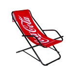 Steel deckchair Coca-Cola profile