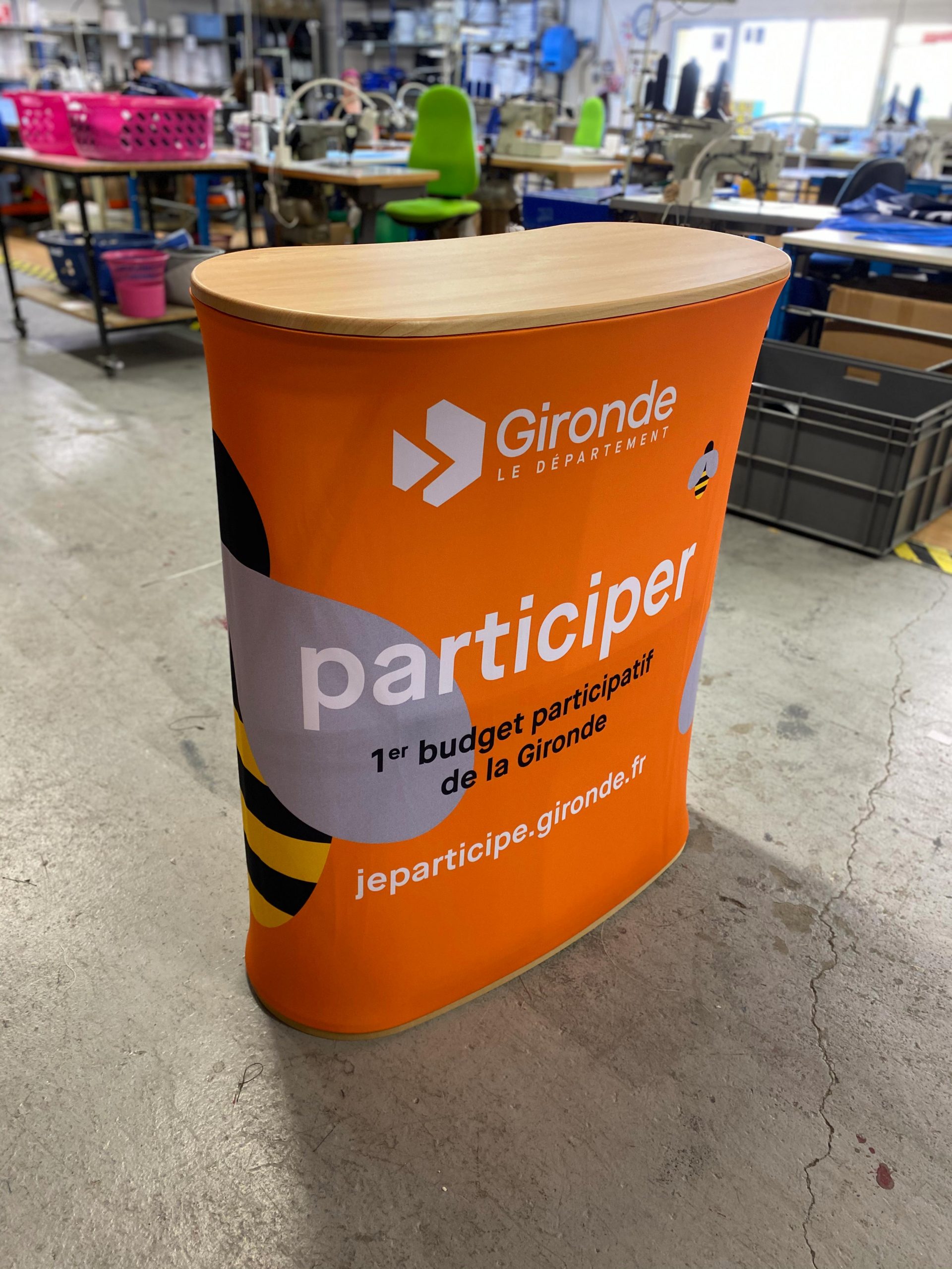 Comptoir pliable