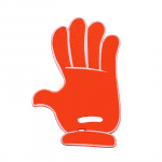 Supporters’ foam hand red