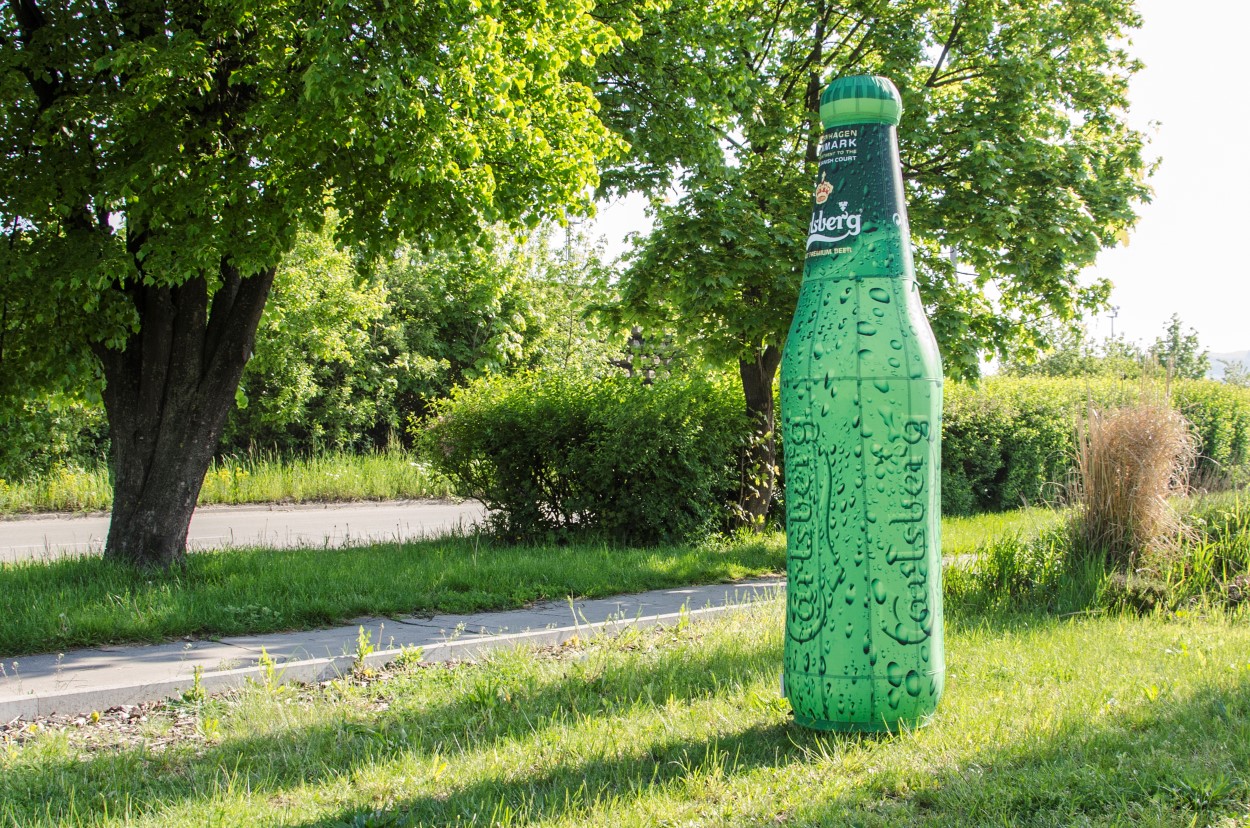 Bouteille gonflable statique