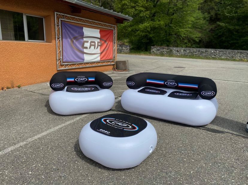 Table basse gonflable statique