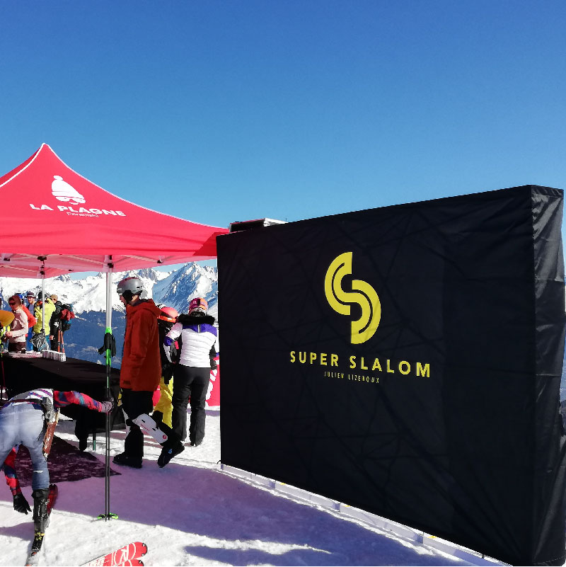 Fond de stand pliable